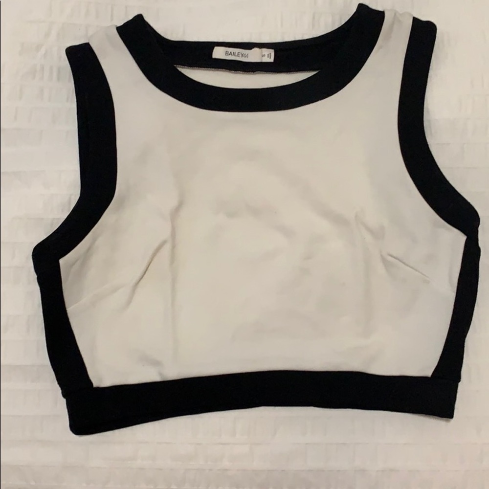 ❌SOLD❌Bailey 44 Crop Top Black and White